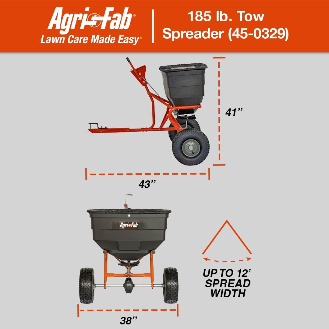 Agri-Fab 45-0543 Tow-Behind 100 lb Lawn & Garden Spiker Seeder Spreader - Image 58