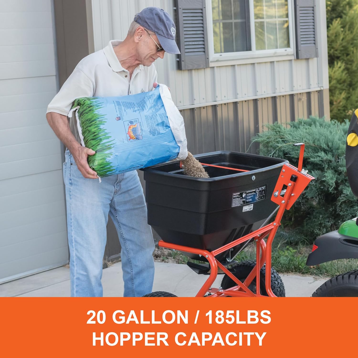 Agri-Fab 45-0543 Tow-Behind 100 lb Lawn & Garden Spiker Seeder Spreader - Image 47