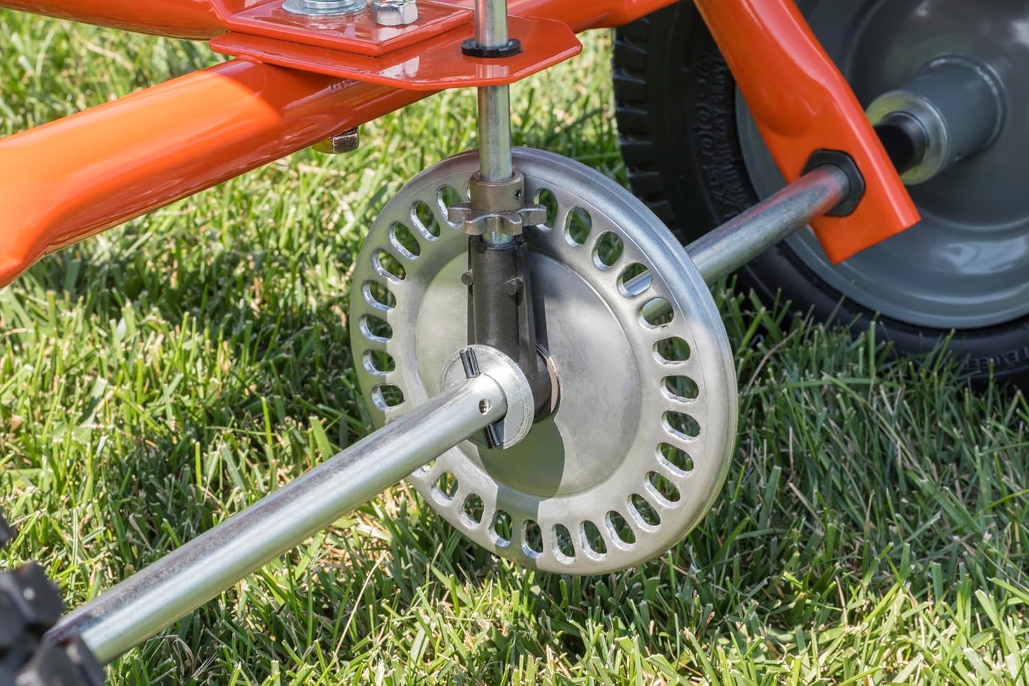 Agri-Fab 45-0543 Tow-Behind 100 lb Lawn & Garden Spiker Seeder Spreader - Image 13