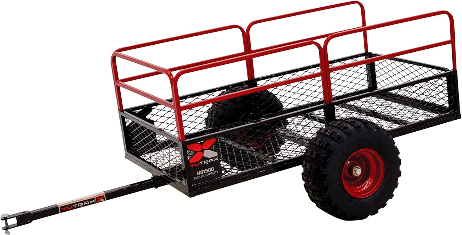 Yutrax Trail Warrior X4 1,250 lb Off-Road UTV/ATV Utility Trailer TX159 - Image 13