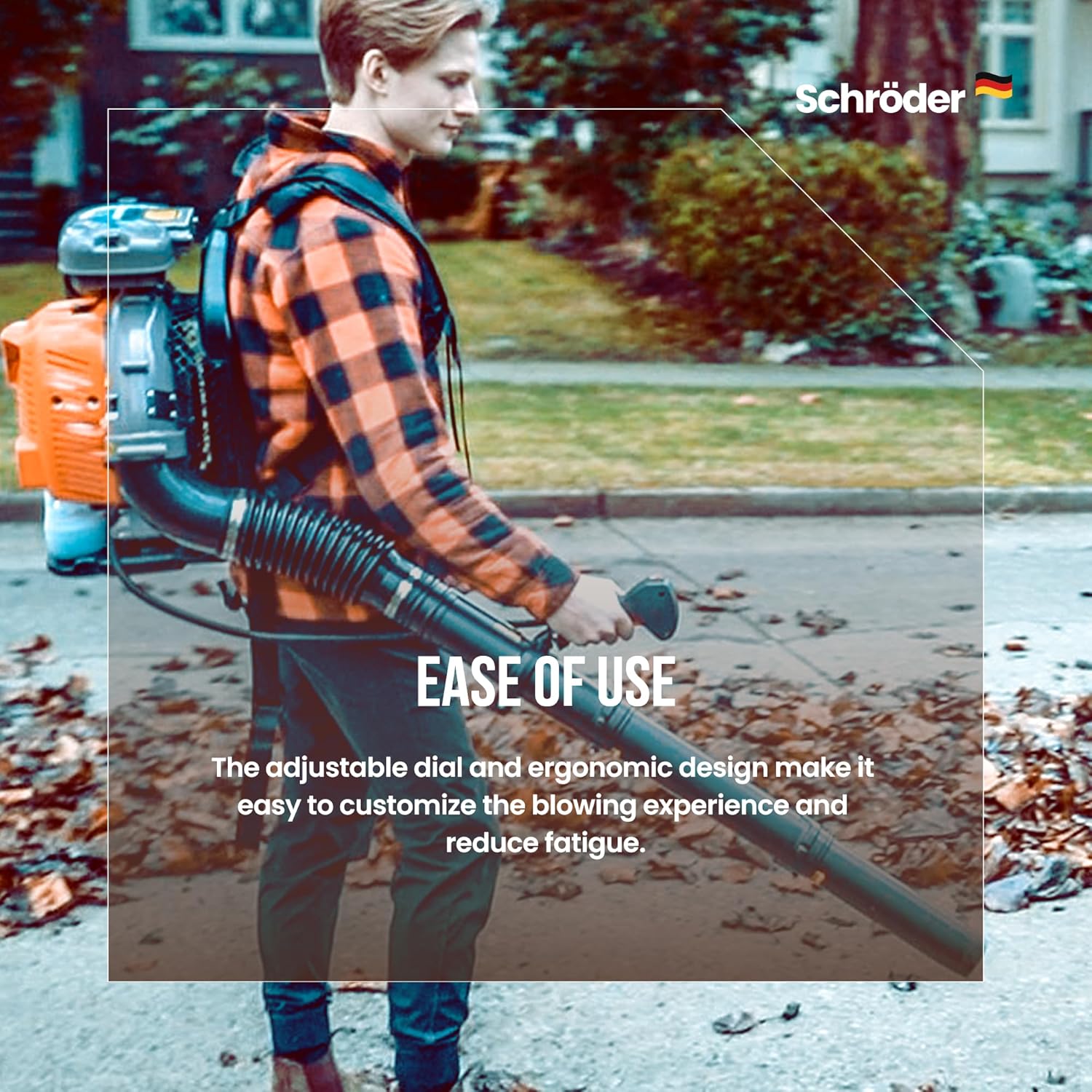 Schröder SR-6400L Backpack Gas Leaf Blower, 3.7 HP Engine - Image 9
