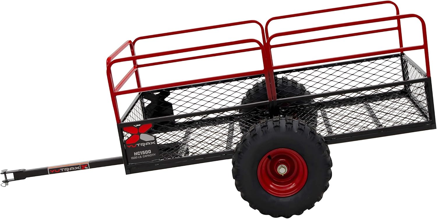 Yutrax Trail Warrior X4 1,250 lb Off-Road UTV/ATV Utility Trailer TX159 - Image 14