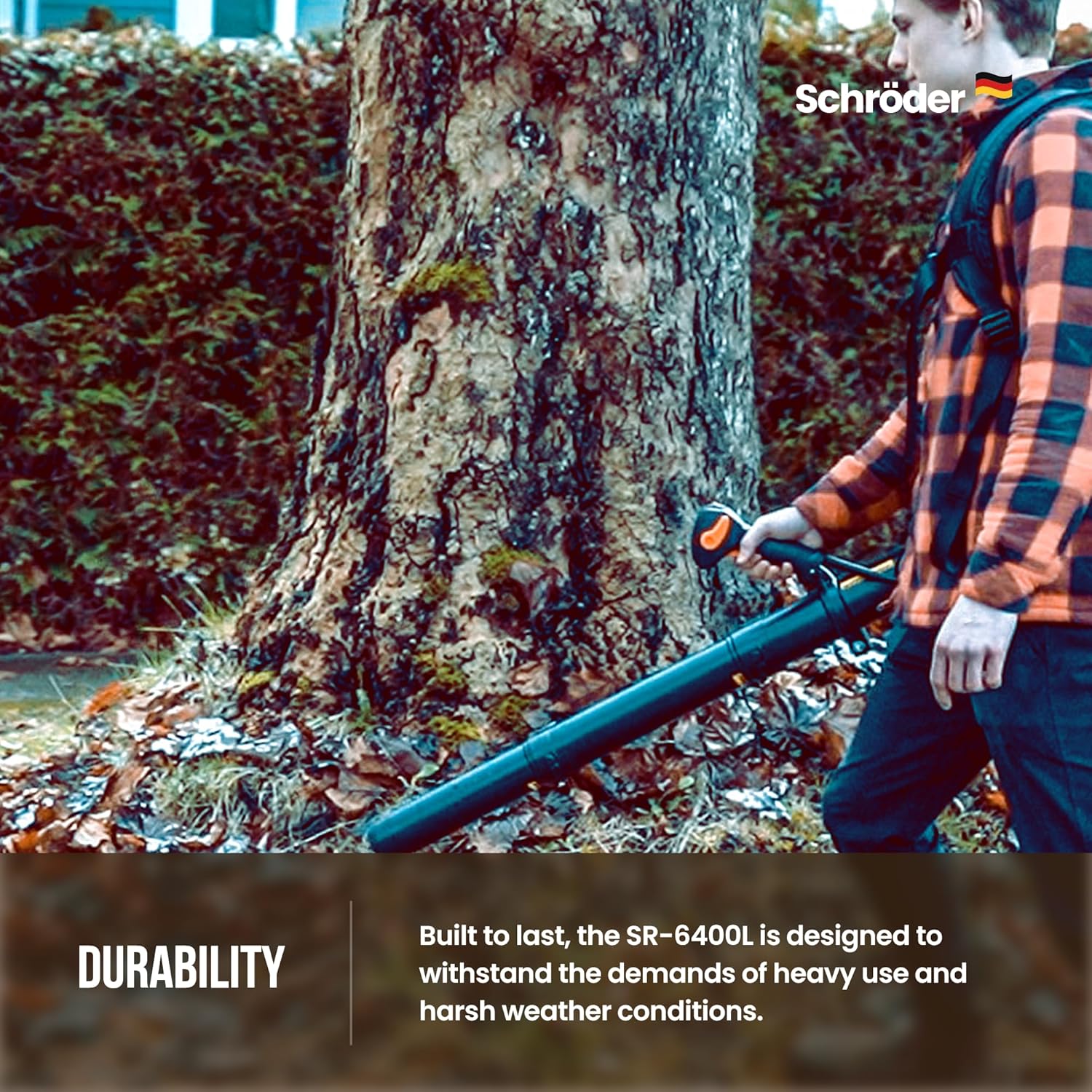 Schröder SR-6400L Backpack Gas Leaf Blower, 3.7 HP Engine - Image 5