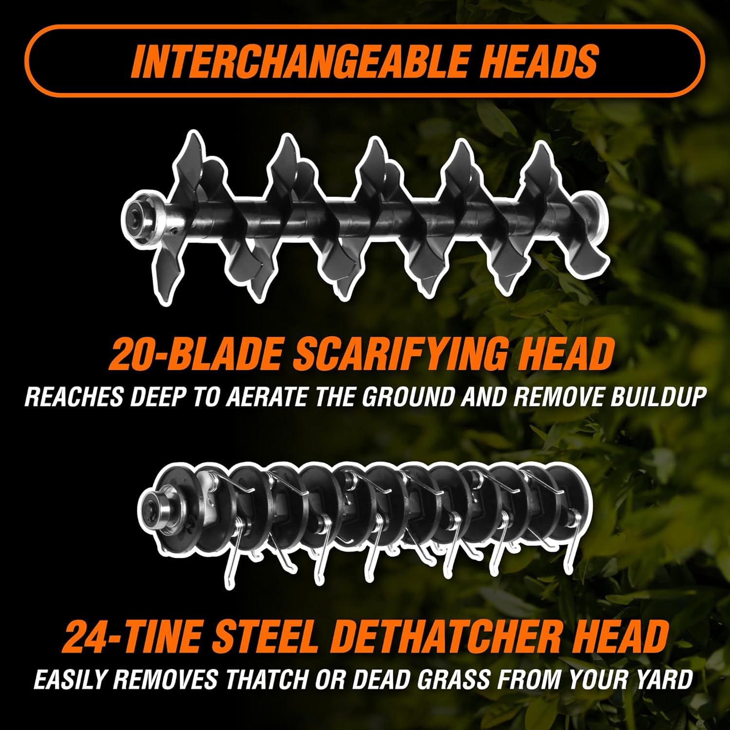 WEN DT1516 16 in. 15A Electric Dethatcher and Scarifier with Collection Bag - Image 6