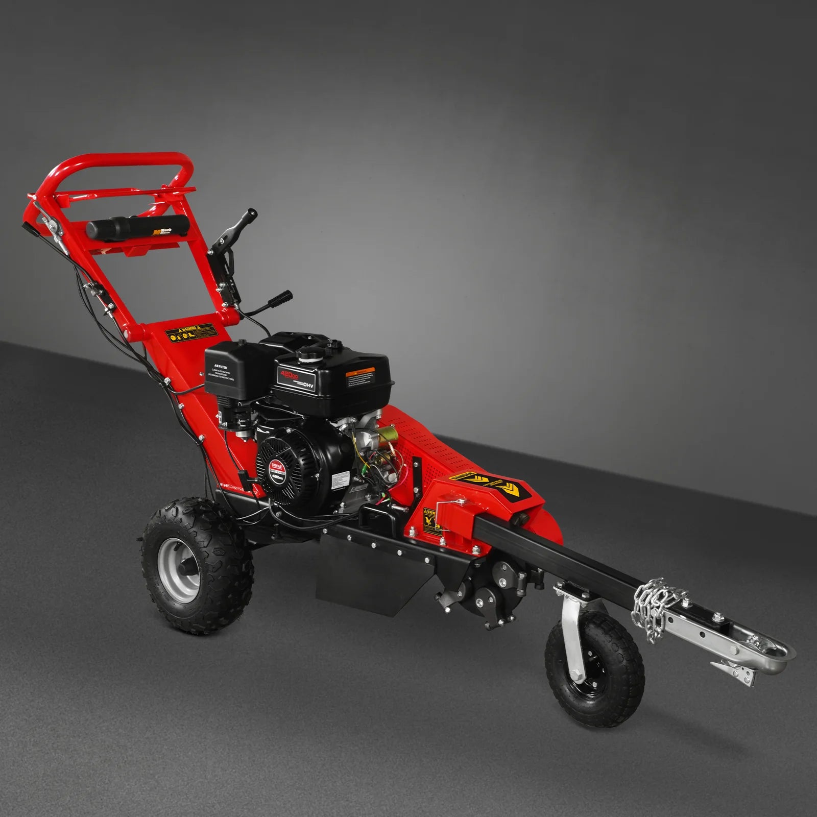 15 inch 15HP 420cc DUCAR E-Start Stump Grinder with Tow Bar, SG380 - Image 24