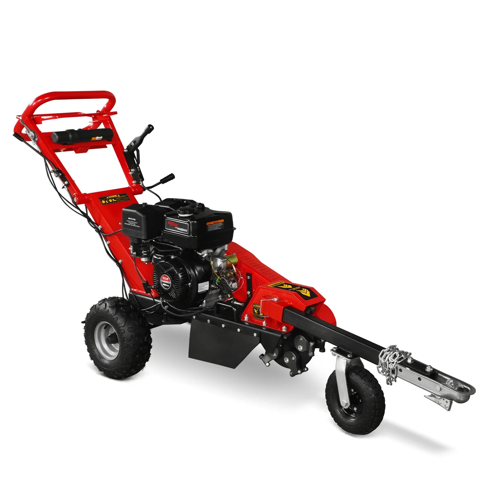 15 inch 15HP 420cc DUCAR E-Start Stump Grinder with Tow Bar, SG380 - Image 10