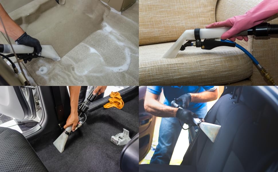 heated carpet and upholstery extractor