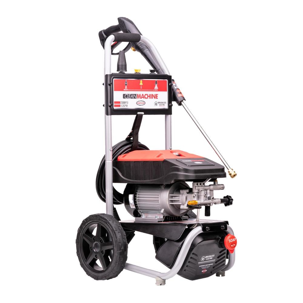 SIMPSON 1.2-GPM Clean Machine 2300 PSI 1.2-GPM Cold Water Electric Pressure Washer with 3 Spray Tips (Battery Included) CM60976 - Image 4
