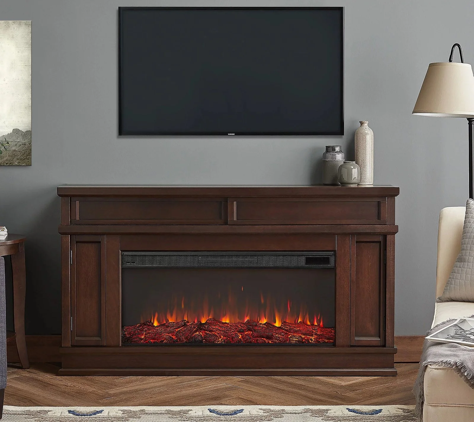 Real Flame Torrey Landscape Electric Fireplace - Image 4