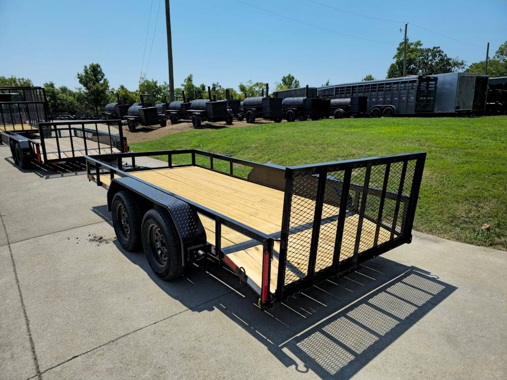 6’4″ x 14 Utility Trailer Powder Coated Dovetail (2) 3500 Axles 7k - Image 6