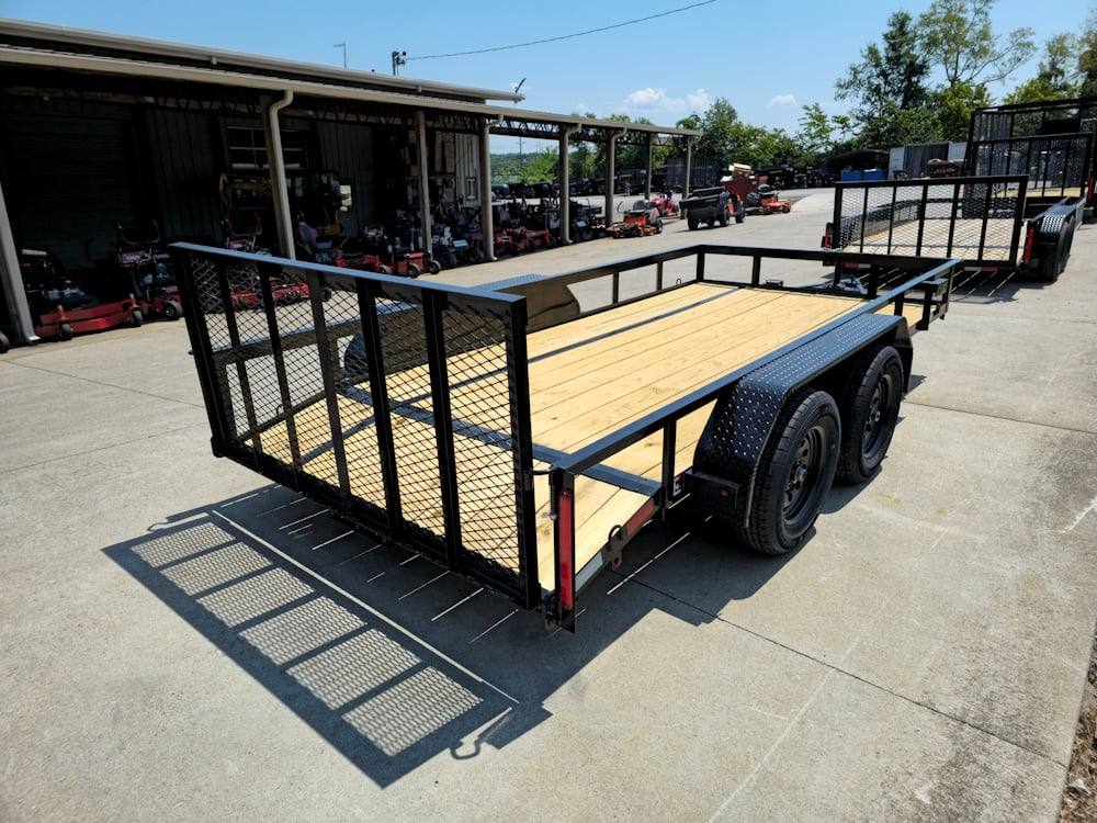 6’4″ x 14 Utility Trailer Powder Coated Dovetail (2) 3500 Axles 7k - Image 10