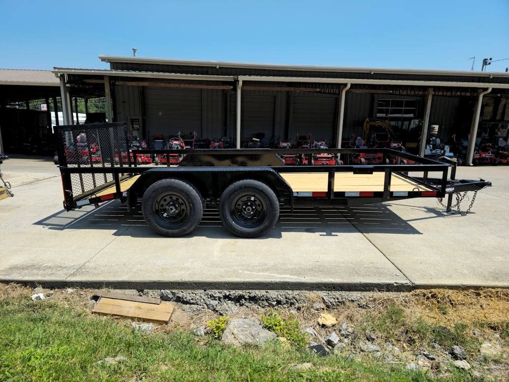 6’4″ x 14 Utility Trailer Powder Coated Dovetail (2) 3500 Axles 7k - Image 12