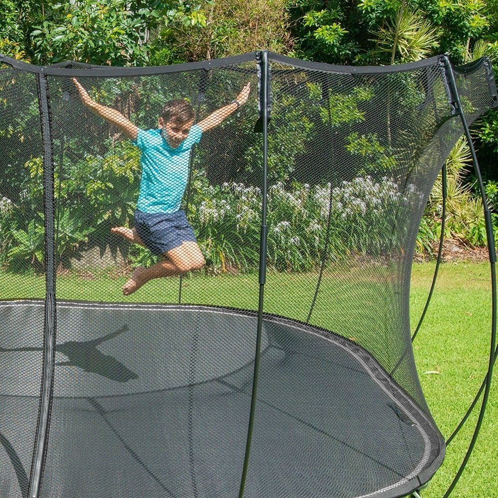Springfree Kids 11 ft. Outdoor Large Square Trampoline with Enclosure - Image 6