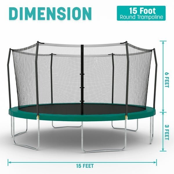 Skywalker 15′ Rectangle Trampoline with Enclosure - Image 5