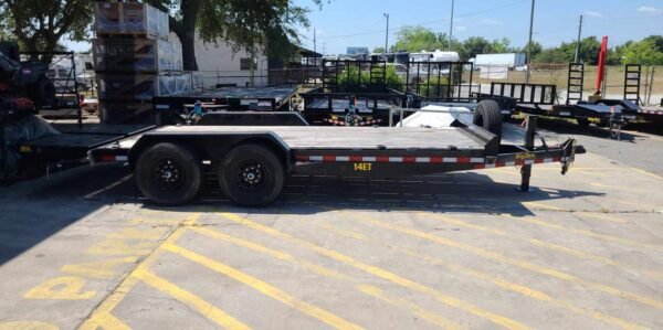 18 Foot Big Tex Black Heavy Duty Tandem Axle Equipment Trailer (14ET-18BK-MR) - Image 2