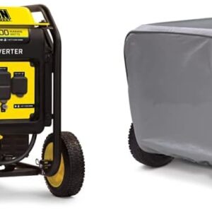 Champion 6250-Watt Open Frame Inverter Generator (100519) + Weather-Resistant Storage Cover