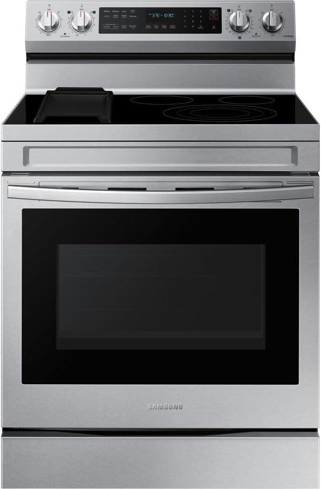 Samsung 6.3 cu. ft. Smart Freestanding Electric Range with No-Preheat Air Fry NE63A6711SS