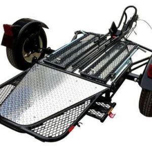 Single Rail Motorcycle Trailer – Compact, Easy-to-Tow Hauler for One Bike