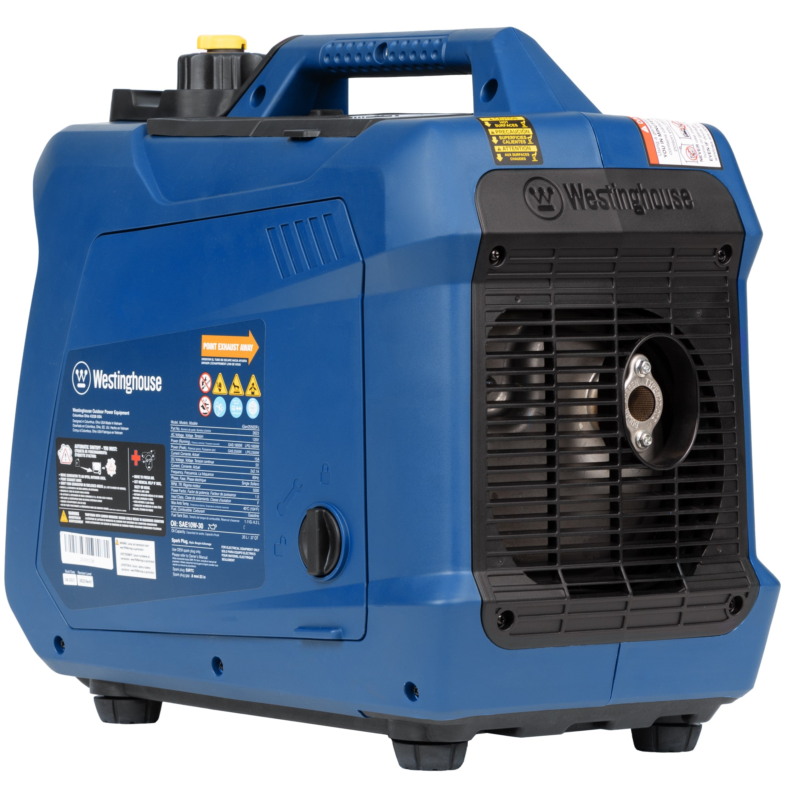 Westinghouse iGen2550DFc Recoil Start 2550-Watt Dual Fuel (Gasoline/Propane) Inverter Generator IGEN2550DFC - Image 10