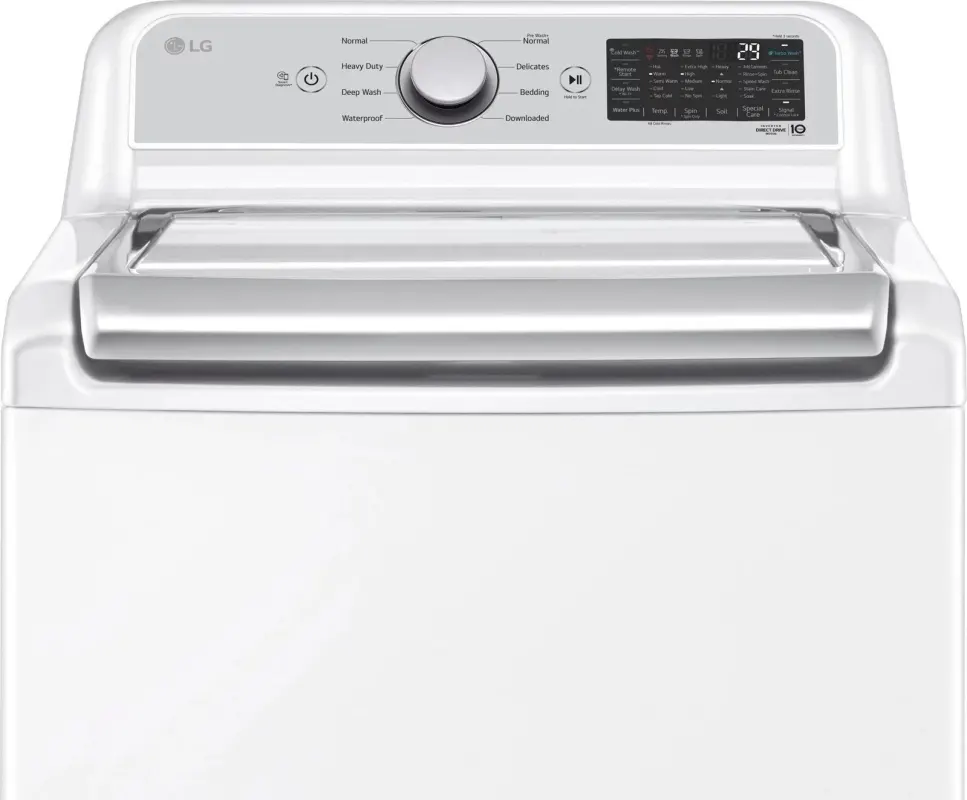 LG – 5.5 Cu. Ft. Smart Top Load Washer with TurboWash3D – White - Image 16