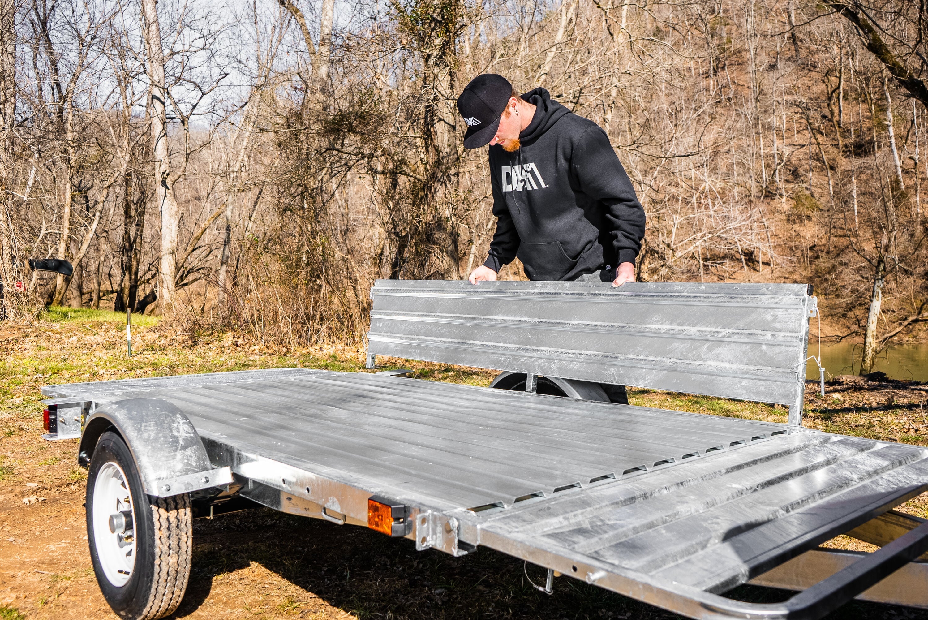 DK2 4.5-ft x 7.5-ft Steel Utility Trailer ( 1295-lb Capacity ) 2491712 - Image 8