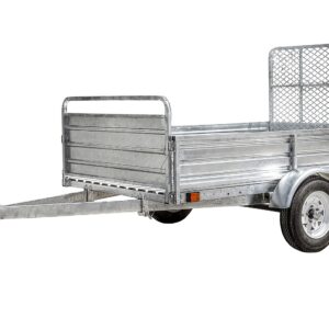 DK2 5-ft x 7-ft Steel Utility Trailer with Ramp Gate ( 1639-lb Capacity ) 2491713