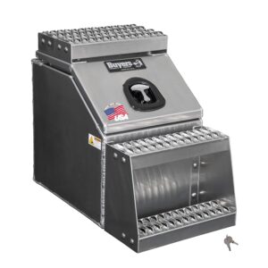 Buyers Products 28-in x 24-in x 19-in Smooth Aluminum Step Box Truck Tool Box 1705285