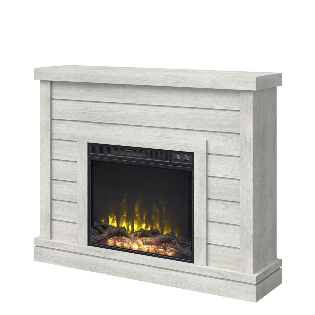 Alaya Wall Mounted Electric Fireplace Sand & Stable Finish - Image 4