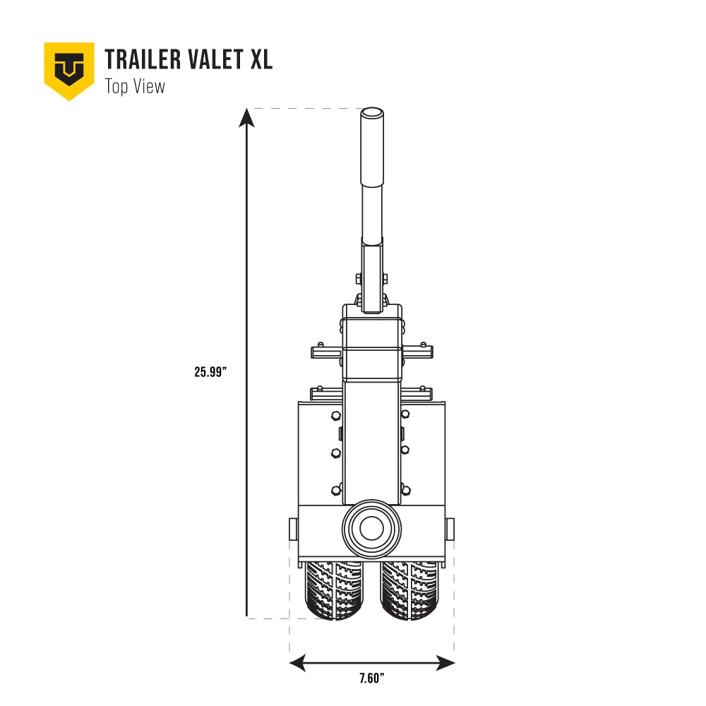 Trailer Valet 10000-lb Capacity Side Wind Trailer Jack TVXL25 - Image 8