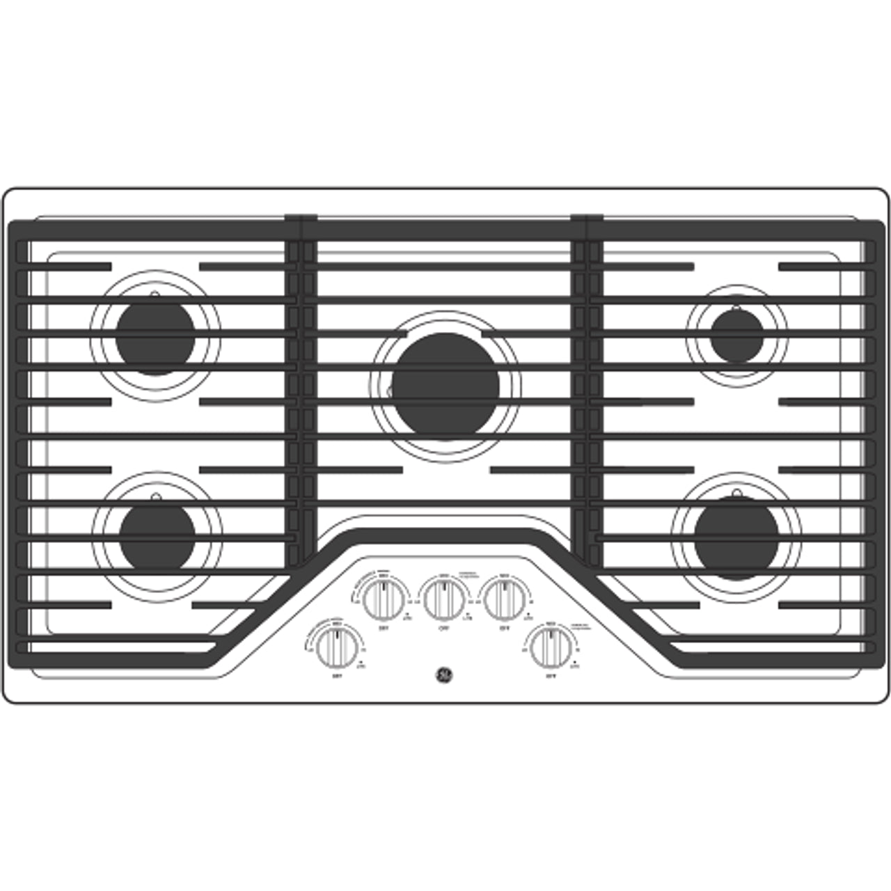36 In. 5 Burners Gas Range - Image 8