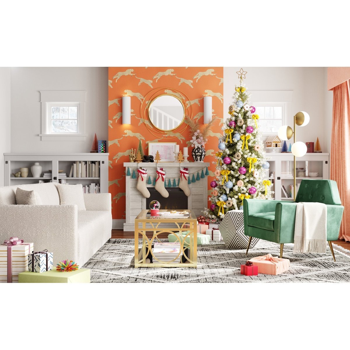 Alaya Wall Mounted Electric Fireplace Sand & Stable Finish - Image 9