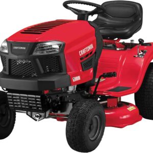 Craftsman 36" Gas Riding Lawn Mower, 11.5 HP Briggs & Stratton Engine, 7-Speed Transmission, Red/Black