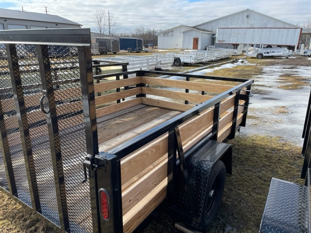 7×10 Heavy-Duty Utility Trailer – Single Axle with Wood Floor & LED Lights - Image 3