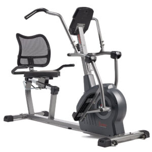 Sunny Health & Fitness Comfy Recumbent Cross Trainer Recumbent Elliptical Bike