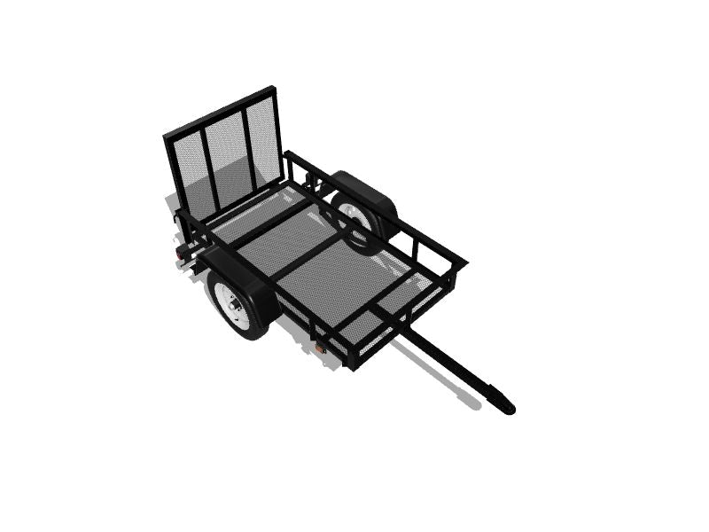 Carry-On Trailer 4-ft x 7-ft Steel Mesh Utility Trailer - Image 2