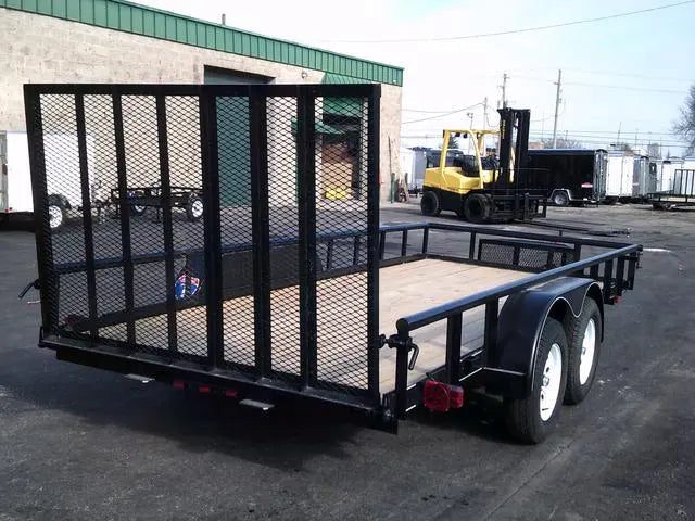 6×16 Heavy-Duty Tandem Axle Utility Trailer – 2025 Steel Frame with Wood Deck (Copy) - Image 3