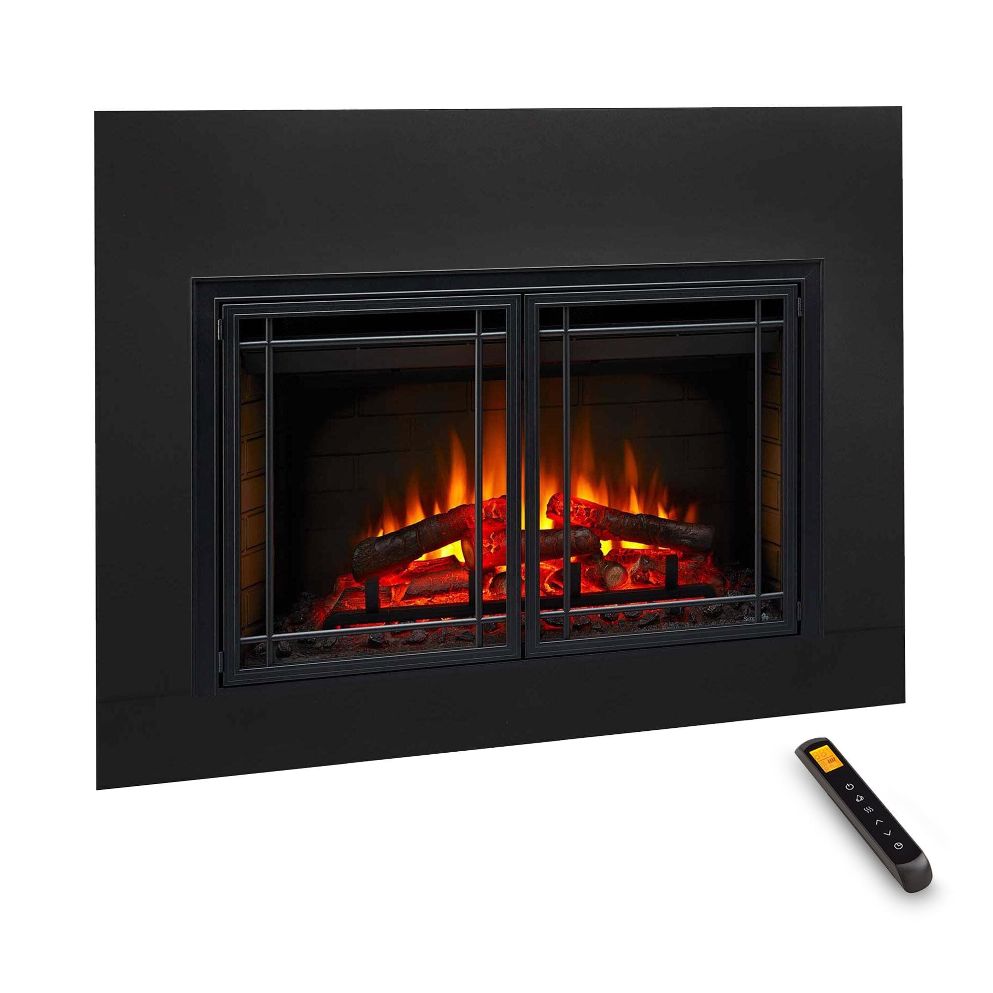 SimpliFire 30-In Electric Fireplace Insert with LED Flame and Multi-Color Ember Bed - Image 10