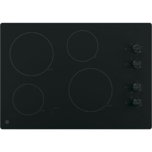 GE 30″ Built-In Knob Control Electric Cooktop JP3030DWBB