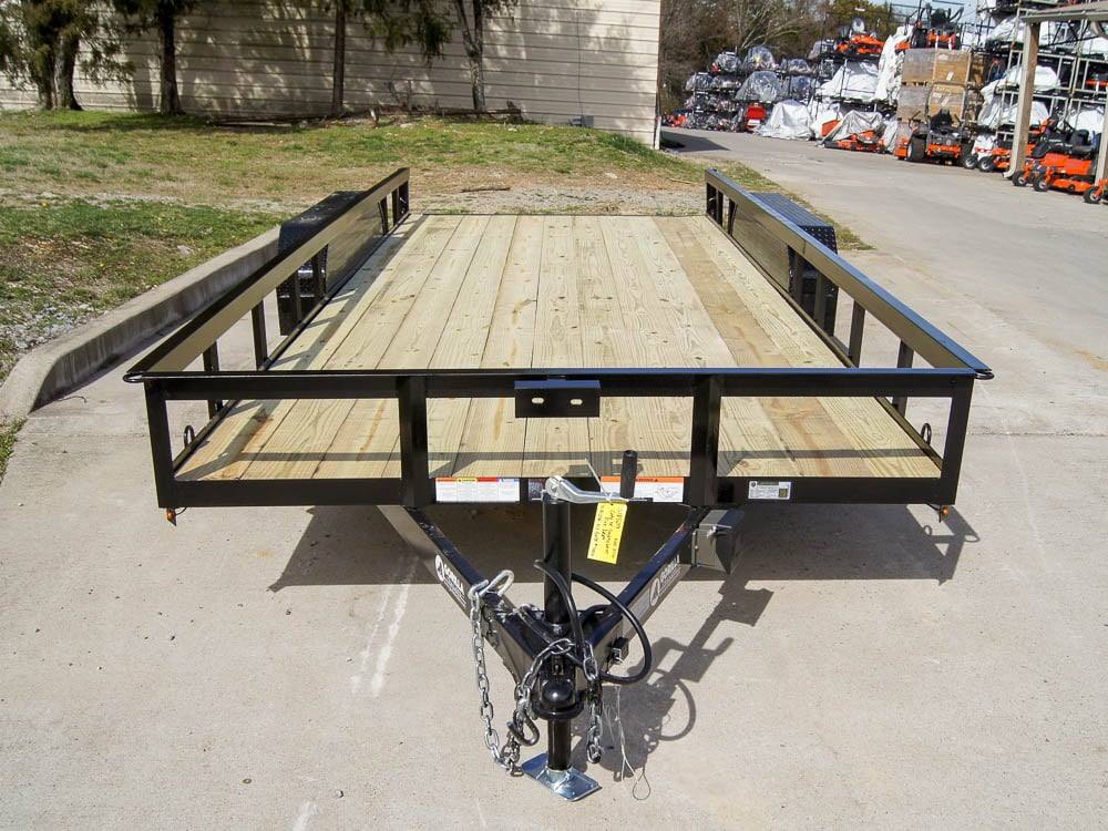 7x16 Utility Trailer Dovetail Powder Coated (2) 3,500lb Axles 7K GVWR - Image 2