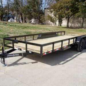 7x16 Utility Trailer Dovetail Powder Coated (2) 3,500lb Axles 7K GVWR