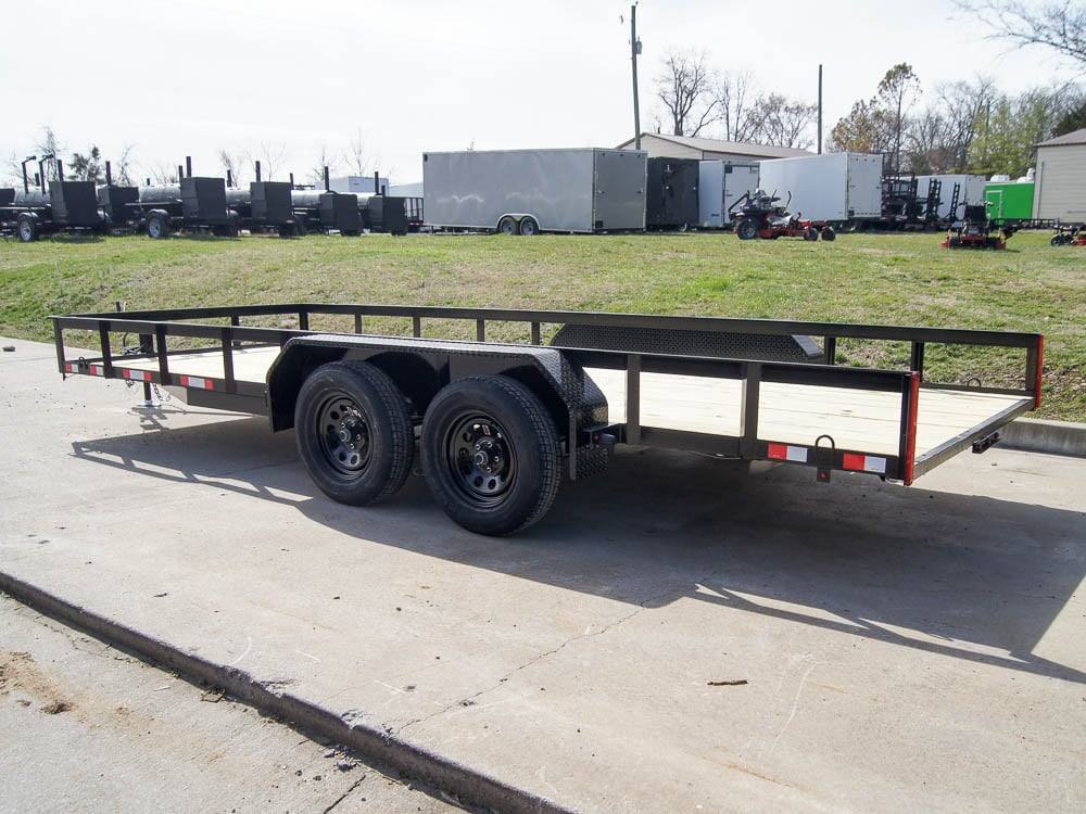 7x18 Straight Deck Utility Trailer (2) 3,500lb Axles - No Gate - Image 8