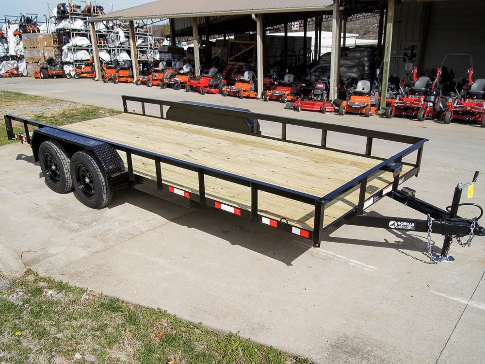 7x18 Straight Deck Utility Trailer (2) 3,500lb Axles - No Gate - Image 4