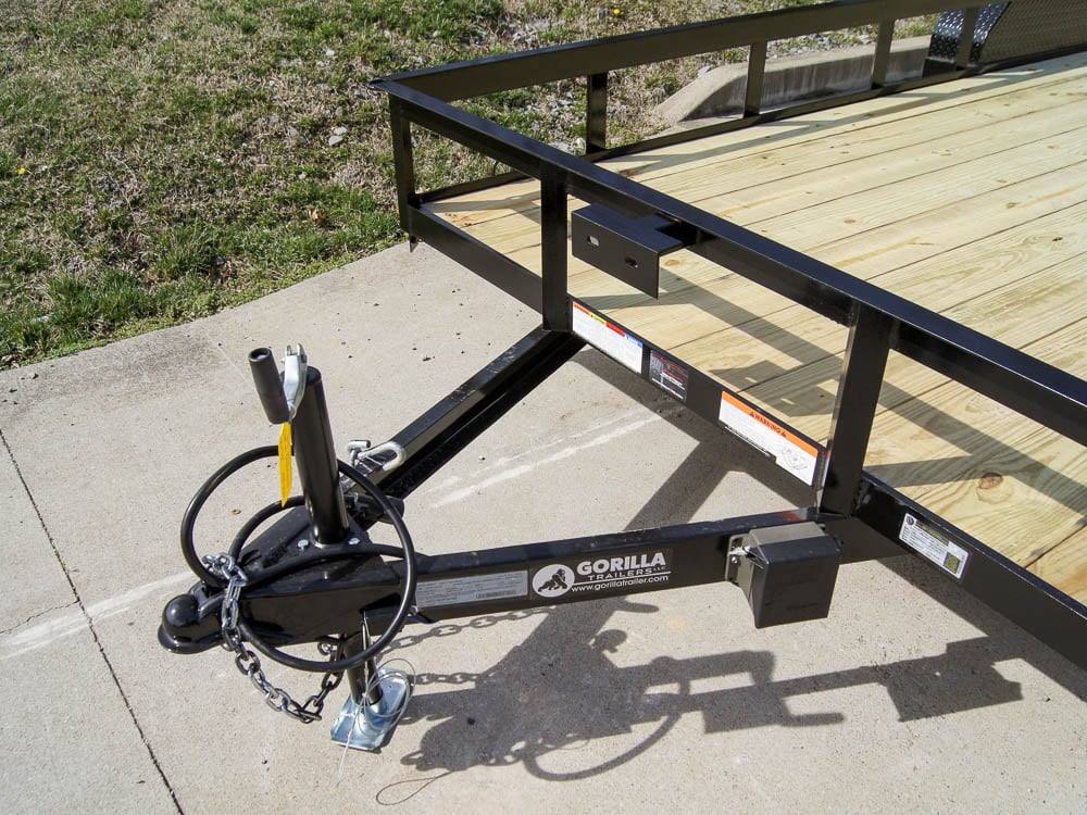 7x16 Utility Trailer Dovetail Powder Coated (2) 3,500lb Axles 7K GVWR - Image 8