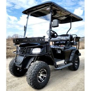 Brand New 48v Electric Golf Cart Lifted & Loaded eMACHINE – Black