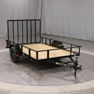 6×10 Single Axle Utility Trailer – Wood Floor & LED Lights